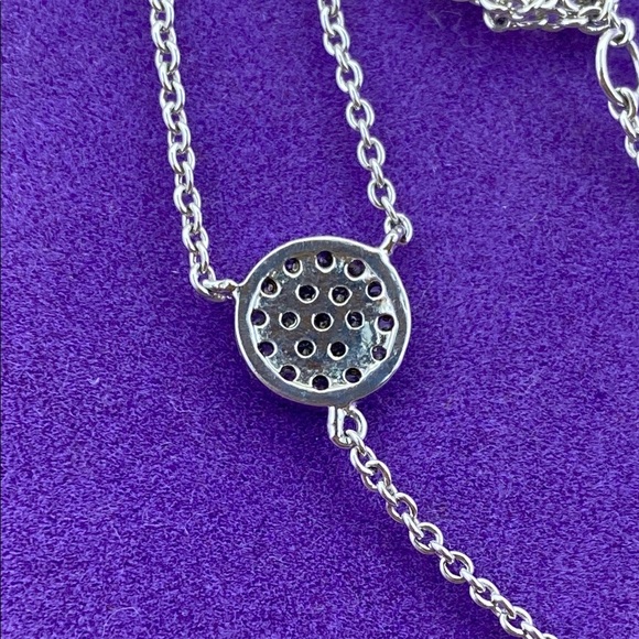 💛 Elegant 18k White Gold Plated Crystal Necklace - Picture 5 of 6